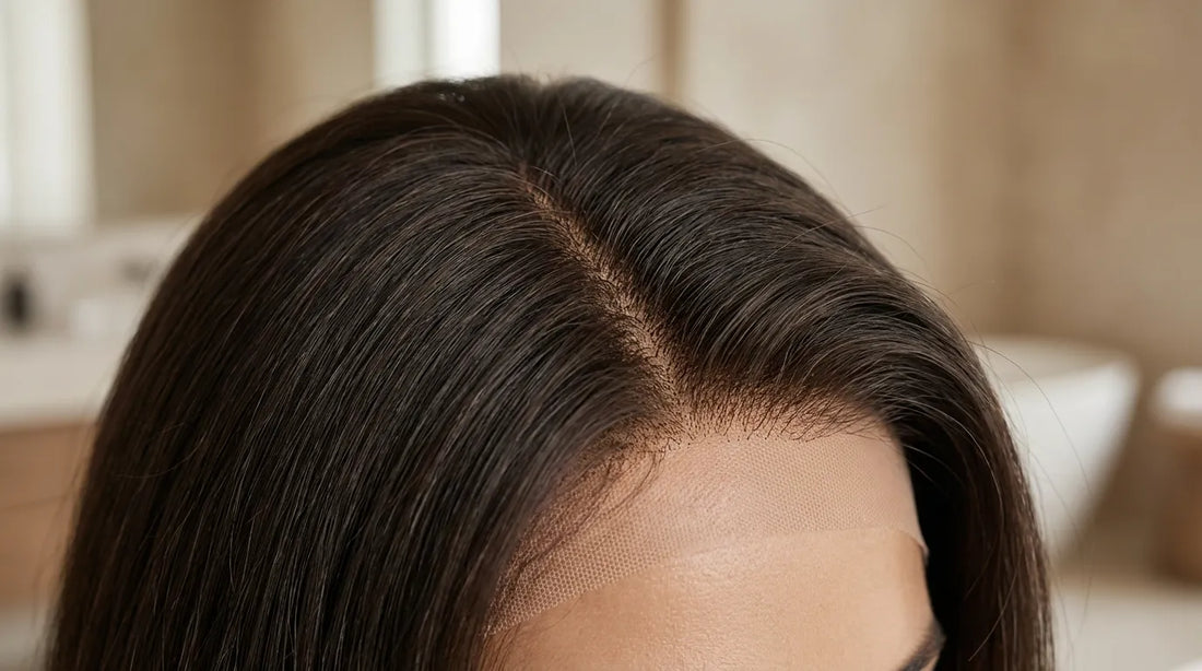 Perruque lace front avec raie naturelle et dentelle frontale invisible pour un rendu indétectable