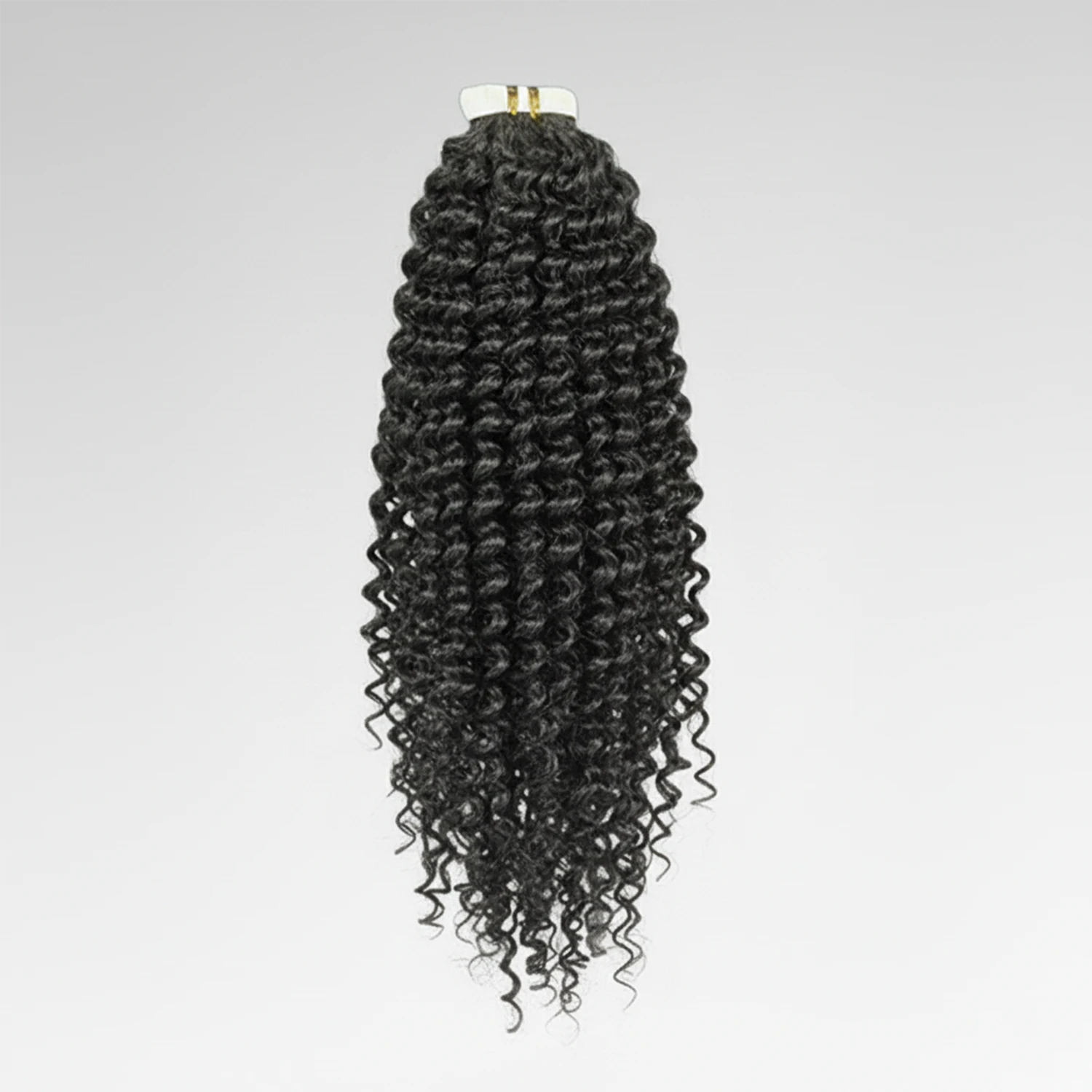 Extensions adhésives Afro Kinky Curly Virgin Hair 12A – texture afro ultra dense, effet volume naturel et réaliste.