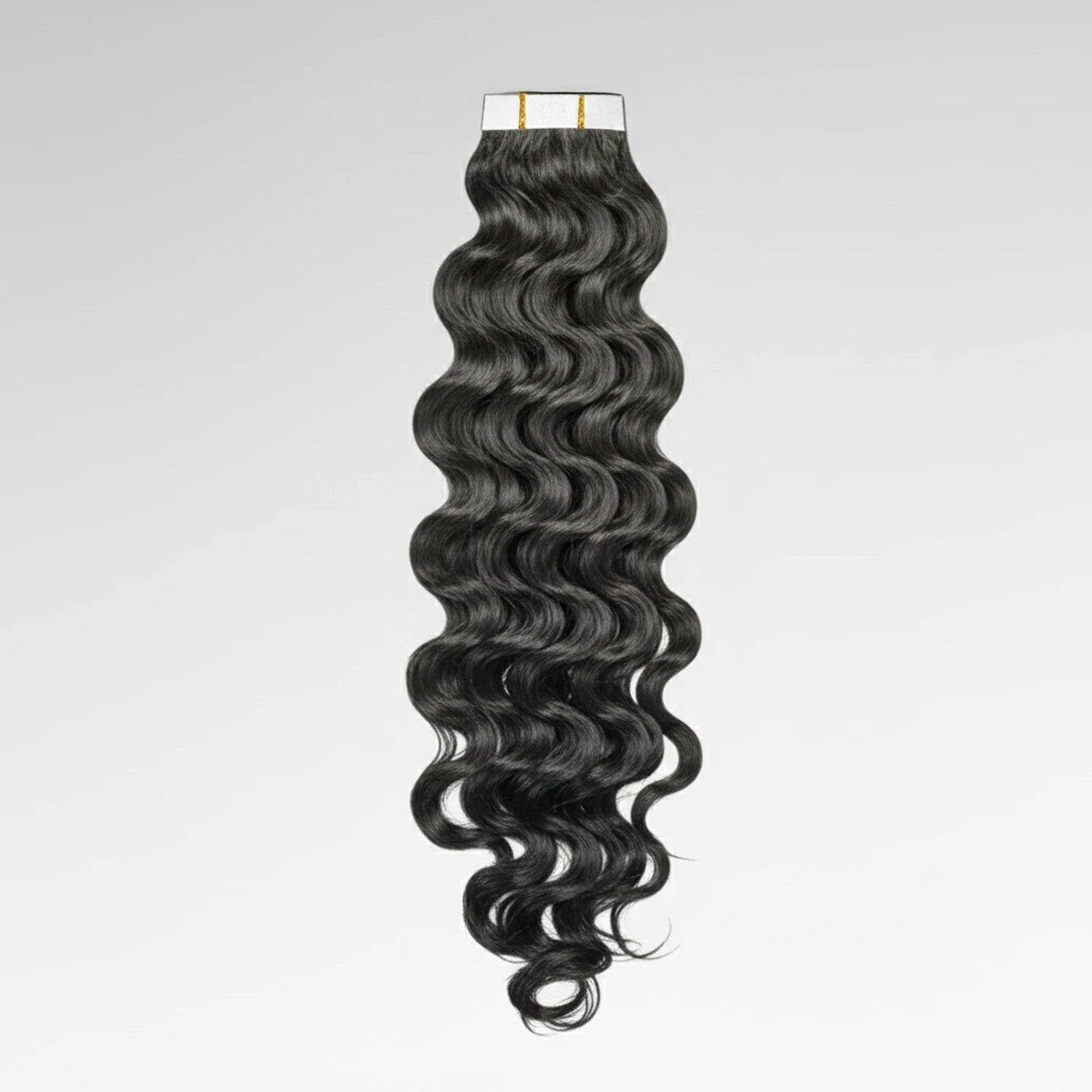 Extensions adhésives Natural Wave Virgin Hair 12A – ondulation naturelle, volume léger et rendu authentique.