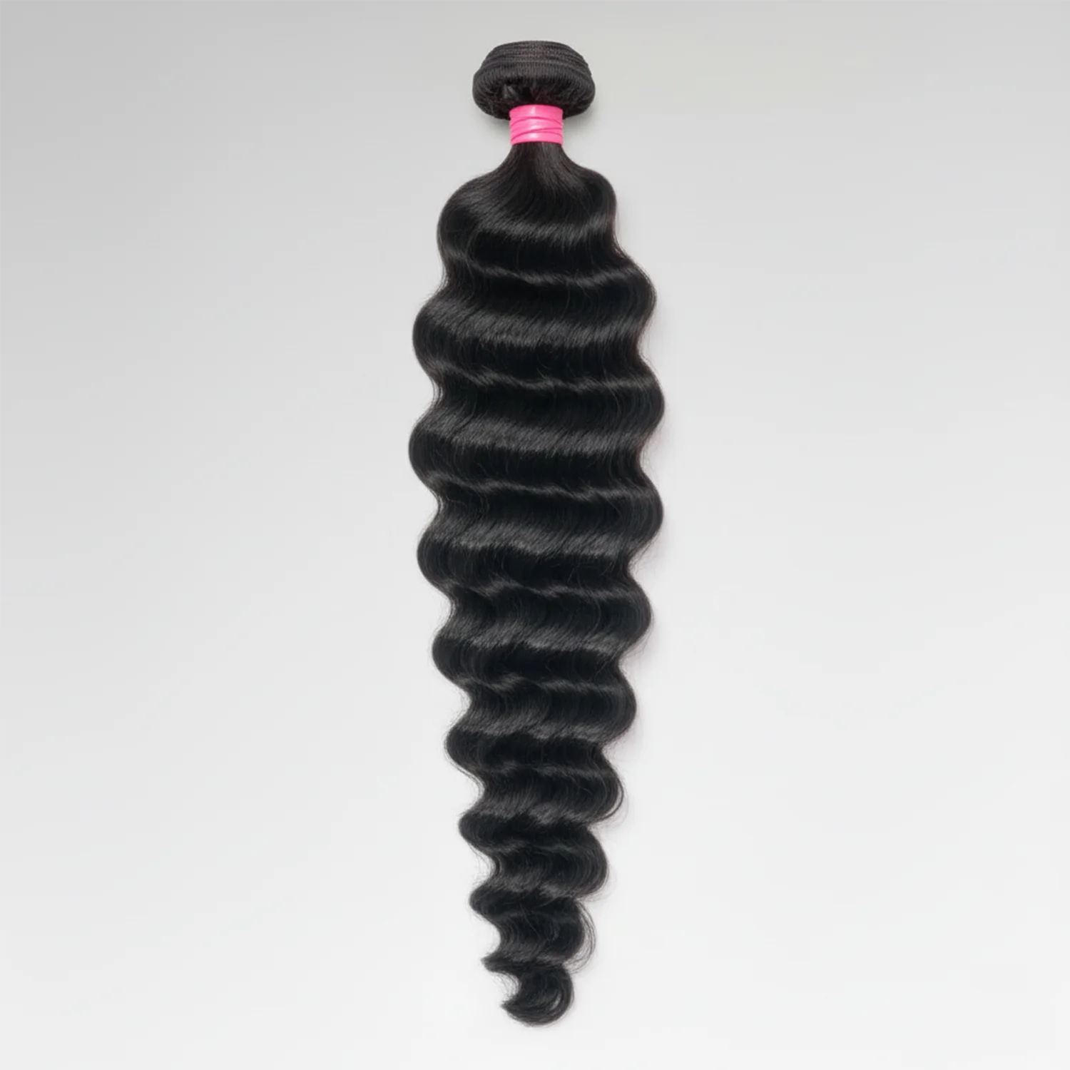 Tissage Loose Deep Wave en cheveux vierges 12A, mèches ondulées et brillantes à la texture naturelle. Boucles profondes, souples et épaisses pour une coiffure élégante, fluide et facile à entretenir.