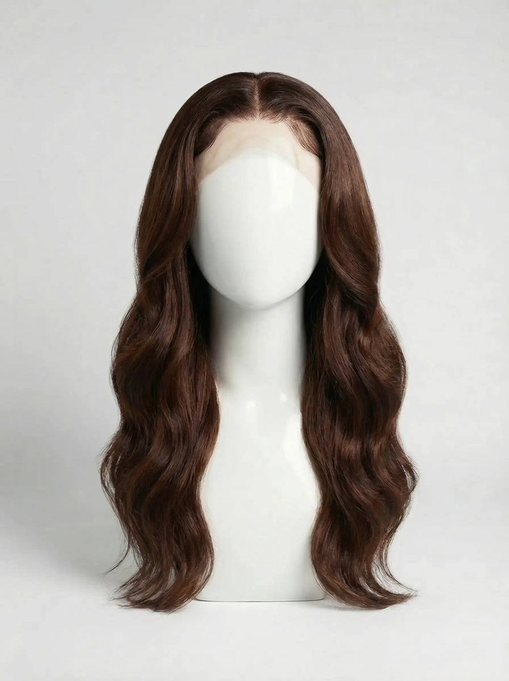 perruque loose wave chocolate brown lace front hd cheveux humains vierges effet naturel carthair